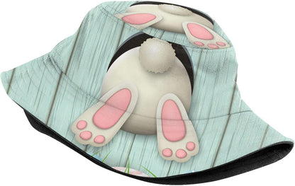 Easter Eggs 4 Bucket Hat for Women Men Summer Travel Beach Sun Cap Easter Hat Outdoor Fisherman Hat Unisex