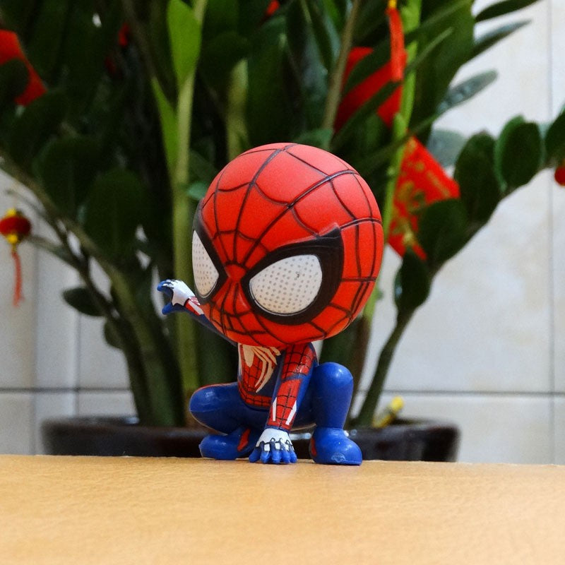 Marvel Spiderman Anime Action Figure Toys PVC Model Spider Man Dolls Decoration Cake Decoration Mdoel Toys Birthday Gifts