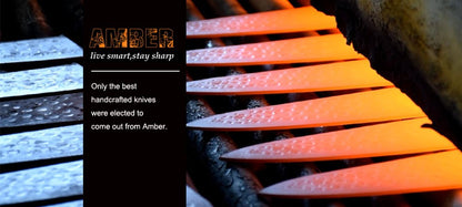Amber 1-5pcs Kitchen Knives Set 3 Layers AUS-10 Steel Chef Knife Professional Japanese Knife Cooking African Mkuruti Handle