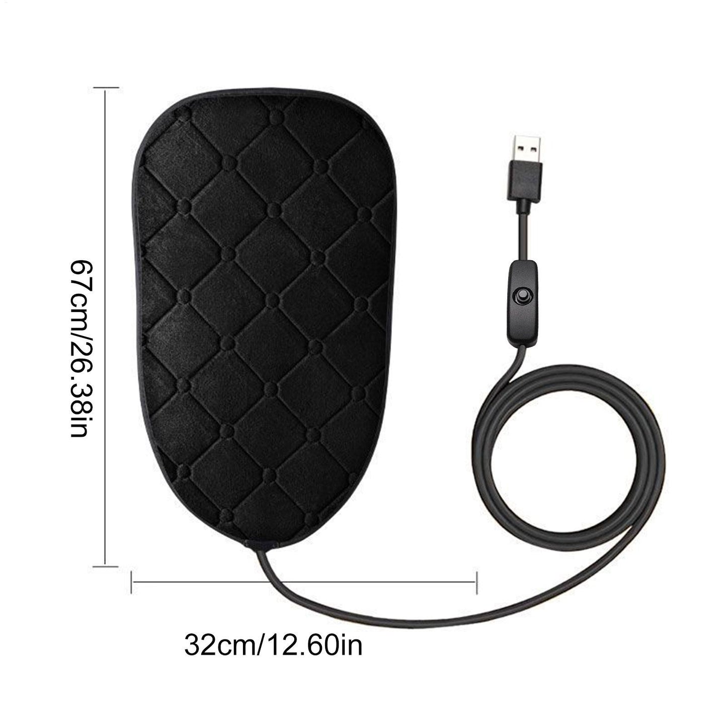 Almofadas de Assento Aquecidas USB para Motocicleta 5V 2A Almofada de Aquecimento para Moto Scooter Quente para Moto de Trilha ATV Snowmobile 67x32CM
