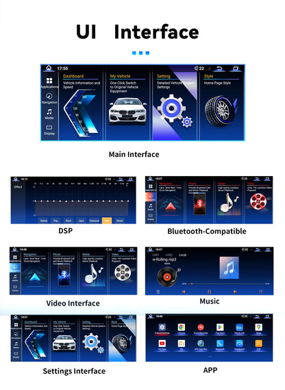 12,8" 2400*900 Android 14 Snapdragon 665 Wireless CarPlay Android Auto Som Automotivo Para BMW F06 CIC NBT 2011-2018 Rádio GPS Tela