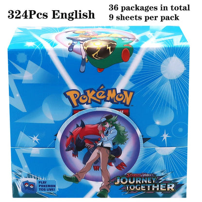 324 pçs/caixa Pokémon TCG: Sol e Lua, Escuridão Incendiada, 36 Pacotes, Caixa de Booster, Jogo de Cartas Pokémon, Brinquedos Colecionáveis, Jogo de Tabuleiro Prismático
