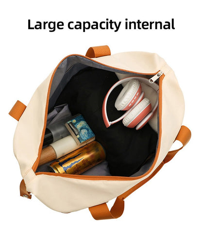 2Pc Multifunctional Travel Duffel Women Weekend Tote Bag Expandable Luggage Handbag Trip Carry On Pack Sports Gym Crossbody Bags