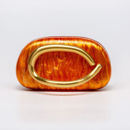 Box Bag Metal Details Crossbody Pu Leather Clutch Shoulder Luxury Brand Handbags Women's Handbag Ladies Female Evening Purse Red