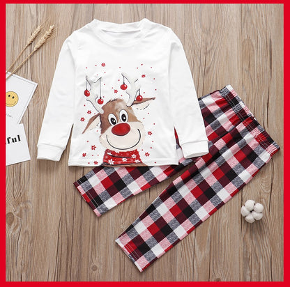 Christmas Pajamas Family Matching Outfits Sets Adult And Kids Clothes Deer Xmas Sleepwear Sets Newborn Baby Boy Girl Jumpsuit