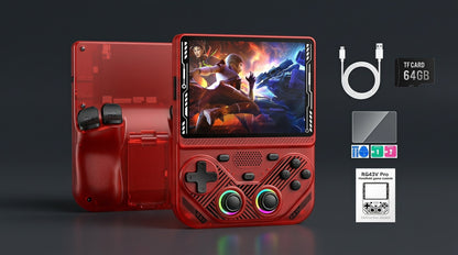 AISLPC RG43V PRO Handheld Game Console Dual System 4.3"IPS Screen WIFI 6 RK3562 Chip 22000+Games Portable Pocket Video Player
