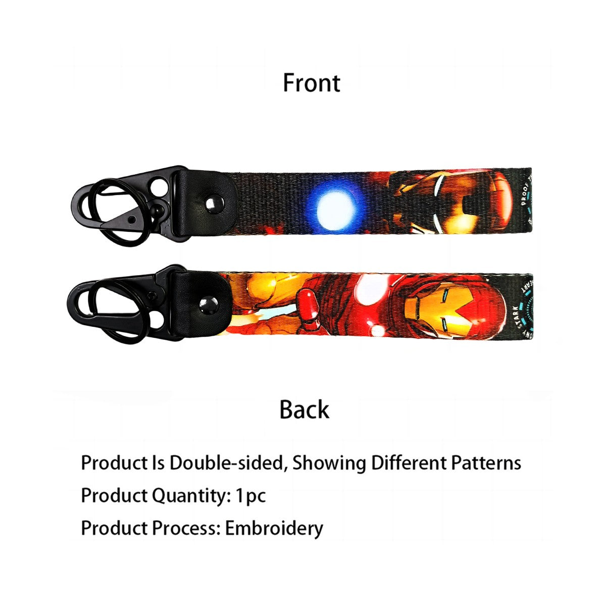 Chaveiro de bico de águia de figuras legais de anime, cordões curtos usados ​​em corda de telefone, suporte de crachá, pingente USB, cordão de chave portátil