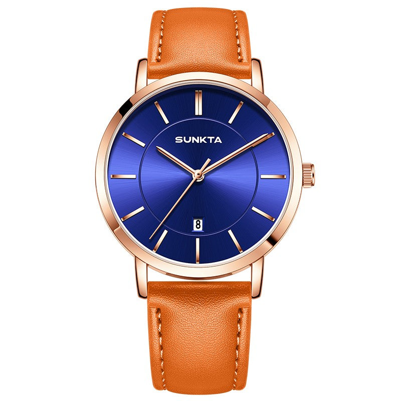 LIGE Sunkta Man Watch Fashion Luxury Waterproof Ultra Thin Date Casual Clock Leather Classic Quartz Watches for Men Reloj Hombre