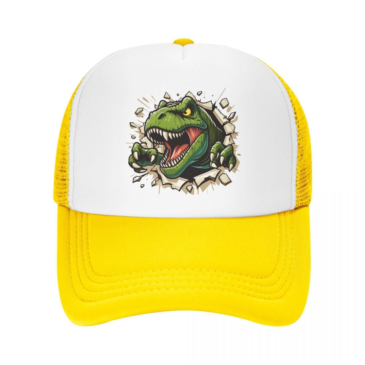 Personalized Wild T-rex Dinosaur Roars Baseball Cap Men Women Breathable Trucker Hat Outdoor Snapback Caps