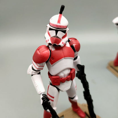 Star Wars Legacy Collection Shocker Trooper Red White Clone Trooper 3.75" Loose Action Figure