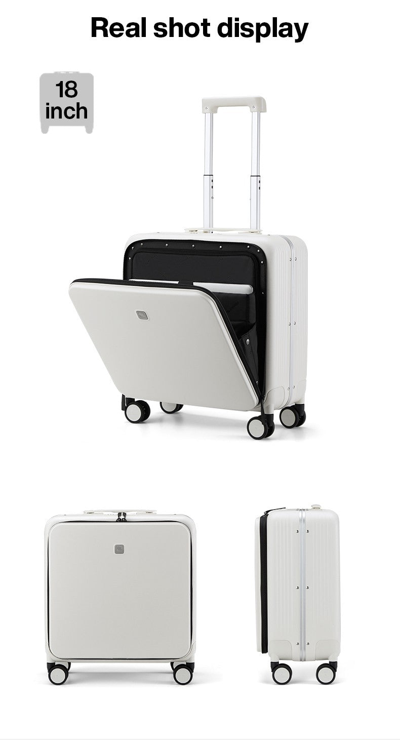 Hanke New Design Luggage Business Travel Suitcase Carry On Boarding Cabin Trolley Case PC Material Rolling Spinner Wheels