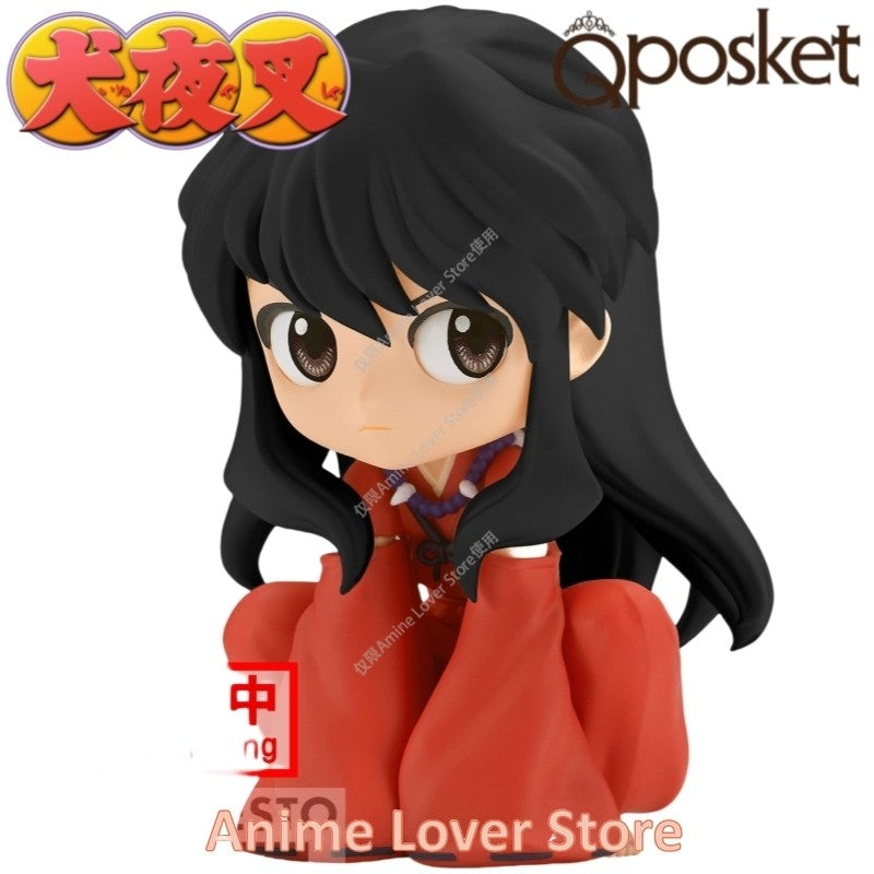 Em estoque Bandai Banpresto Original Q Posket Inuyasha Sesshoumaru Higurashi Kagome Miroku shippou Anime Figure Brinquedos presente