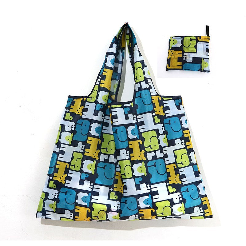 Reusable Shopping Large Bag Foldable Eco Tote With Pouch For Grocery Gym Office Supplies Beach Gear School Toys Storage Bags