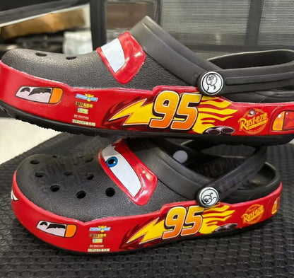 Chinelo Sólido de Desenho Animado Hot Anime Disney McQueens Pixar Impermeável Sandálias Casuais Respiráveis Sapatos Eva com Tira no Tornozelo Presentes