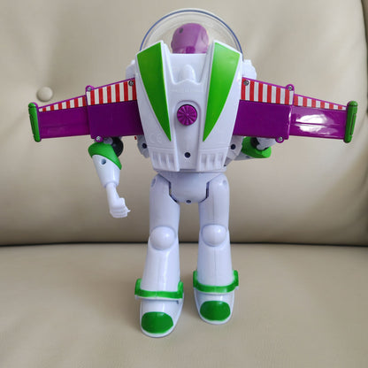 Disney Toy Story Buzz Lightyear Desenho Animado Boneco Modelo Brinquedos Pixar Robô Andante Elétrico com Luz Boneco de Ação Presente de Aniversário para Crianças