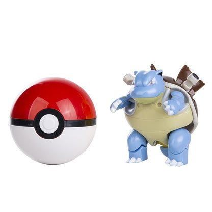 Sobre Pokémon Anime Figura Charizard Pikachu Gyarados Pocket Monster Figura Pokebola Brinquedo de Ação de Deformação Modelo Presente Infantil