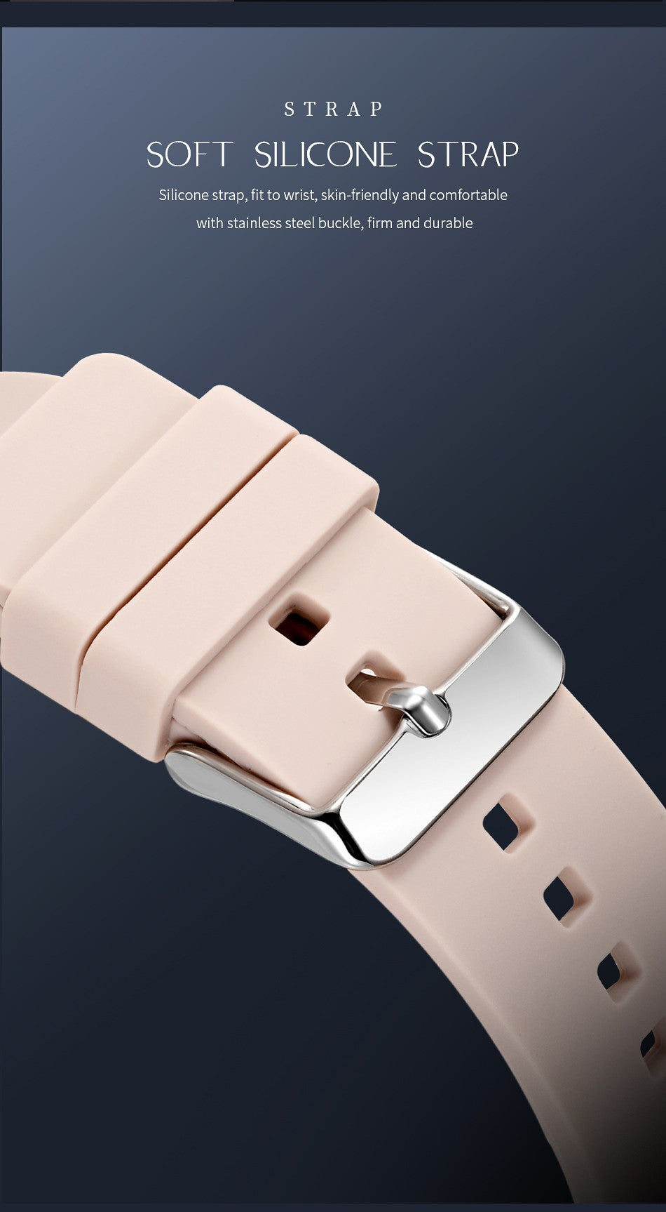 Minimalism Watch For Women 41mm Case with PVD Finish Rubber Strap