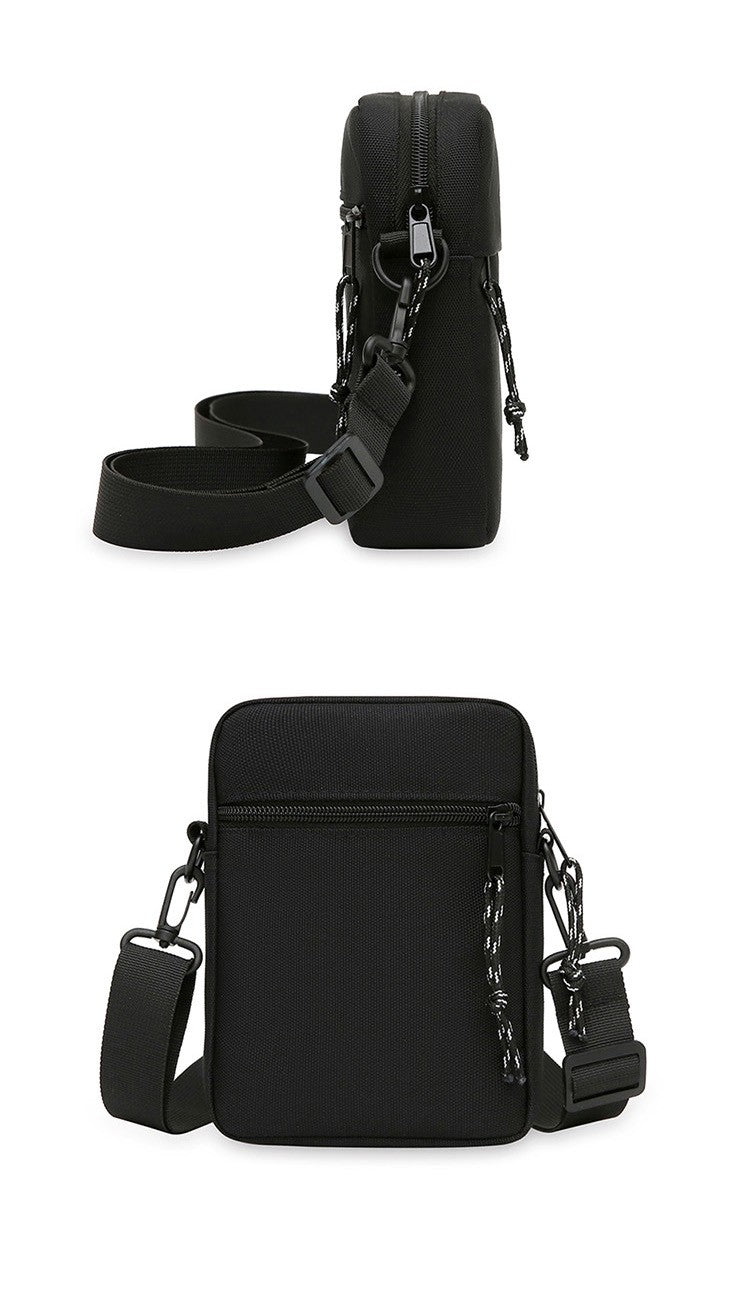 Simple Casual Mini Crossbody Bag Men's Nylon Small Shoulder Bag For Men Oxford Messenger Phone Side Sling Bag Husband Chest Pack