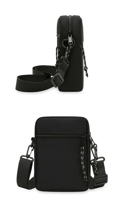 Simple Casual Mini Crossbody Bag Men's Nylon Small Shoulder Bag For Men Oxford Messenger Phone Side Sling Bag Husband Chest Pack
