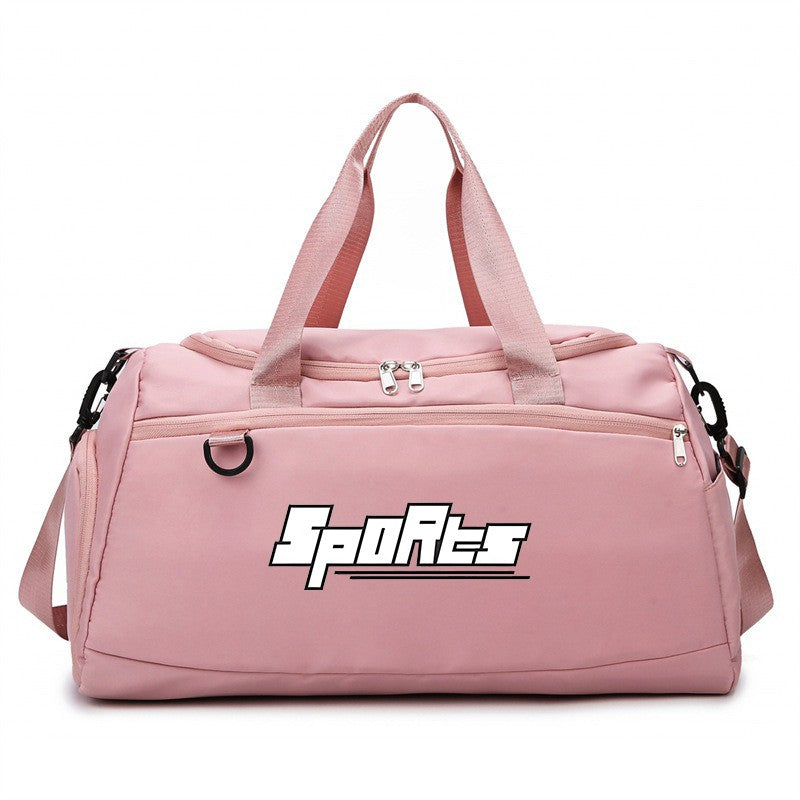 Multifunctional Large Capacity Handbag Waterproof Outdoor Travel Daypack with Wet Dry Shoe Compartment Trendy Fitness Sports Bag