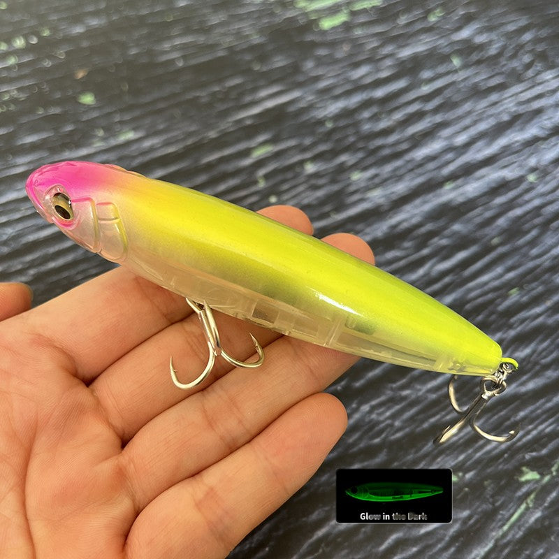 17g Surface Pencil Fishing Lures Walk the Dog Floating Wobbler Laser Artificial Bait for Trout Bass Seawater Swimbait Supplies