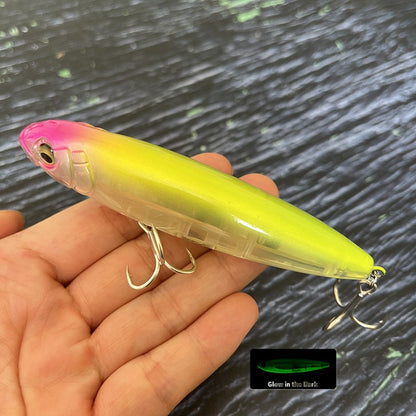 17g Surface Pencil Fishing Lures Walk the Dog Floating Wobbler Laser Artificial Bait for Trout Bass Seawater Swimbait Supplies
