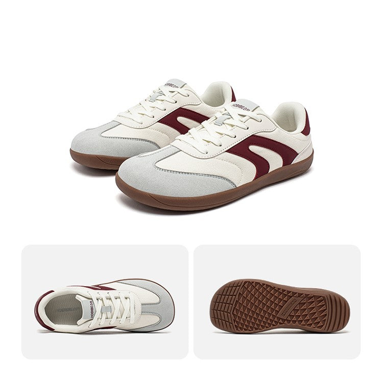 HOBIBEAR Barefoot Wide Toe Sneakers Unisex Zero Drop Minimalist Canvas Shoes Non Slip Lace Up Walking Sneaker