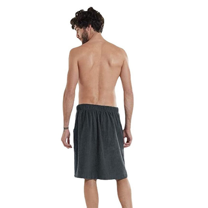 Men's wearable apron for beach and home use