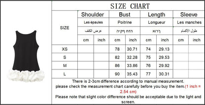 TFMLN Fashion Women Ruffle Pleated Dress Slim O-neck Sleeveless Backless Dresses Female 2025 Party Club Lady Vestidos