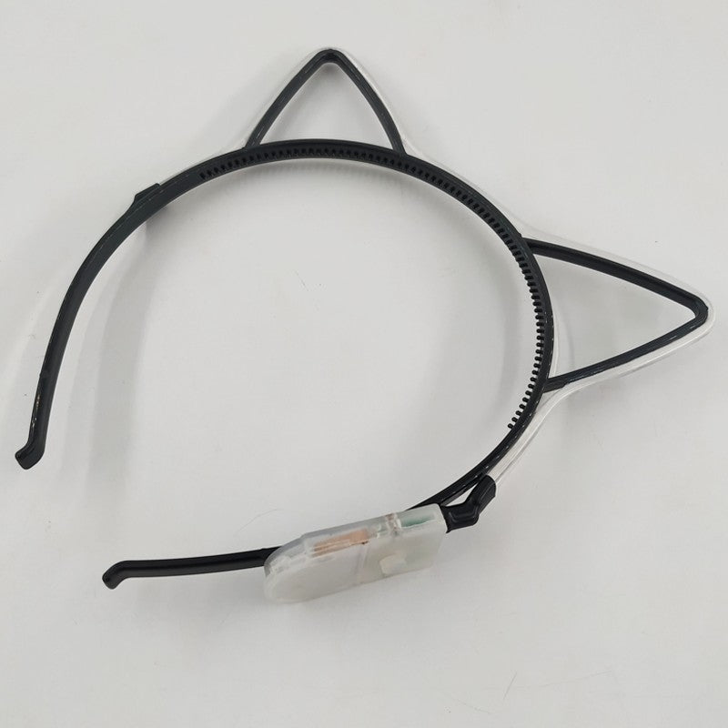 Luminous Cat Ears LED Hair Band Kawaii Accessories Cosplay Supplies Glowing Colorful Headband For Birthday Christmas