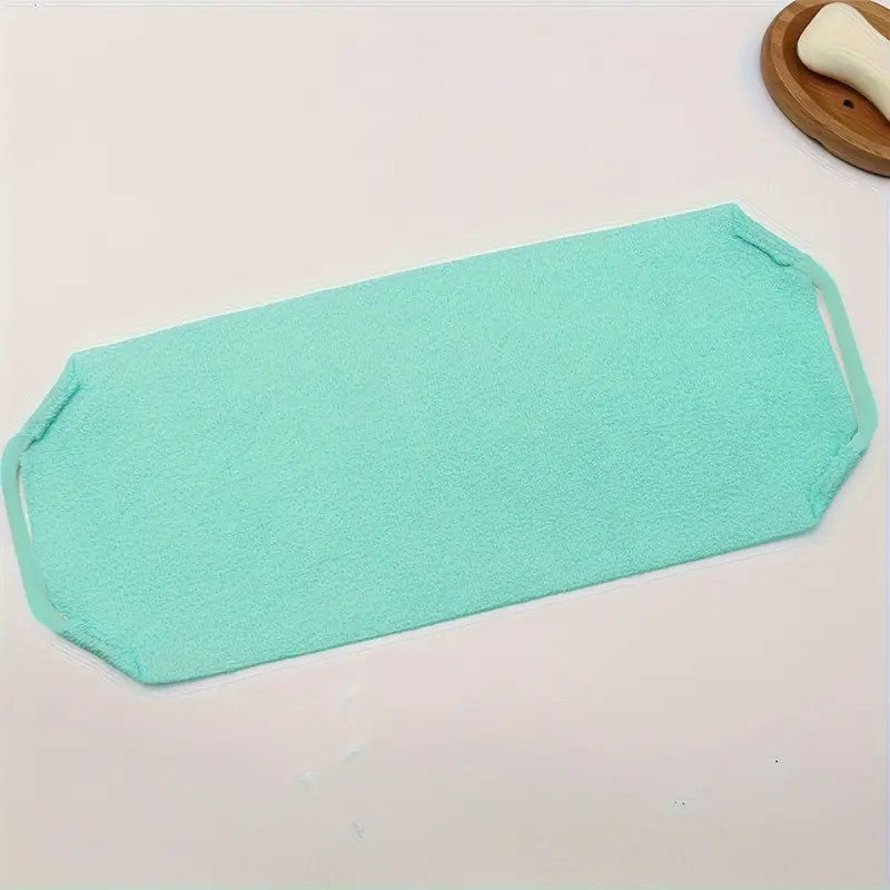 1/2pcs Sheet Exfoliating Bath Towel Bath Stretchable Back Full Body Scrub Towel Super Absorbent Scrub Towel Bathroom Supplies