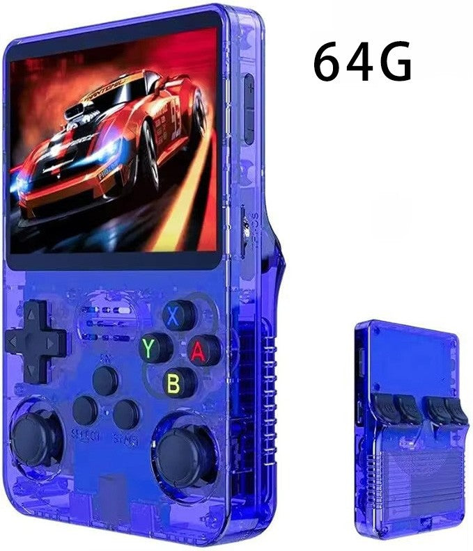 R36S Handheld Retro Game Console Classic ARKOS System 3.5 Inch Portable Video Gaming Console with Single Card for Kids Gift