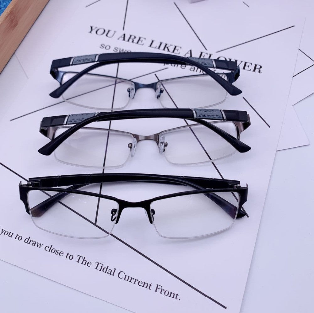 New Half Metal Frame Nearsighted Glasses Unisex Prescription Myopia 0 -0.5 -1 -1.5 -2 -2.5 -3 -4 -5 -6 Unisex óculos de leitura
