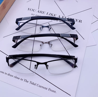 New Half Metal Frame Nearsighted Glasses Unisex Prescription Myopia 0 -0.5 -1 -1.5 -2 -2.5 -3 -4 -5 -6 Unisex óculos de leitura
