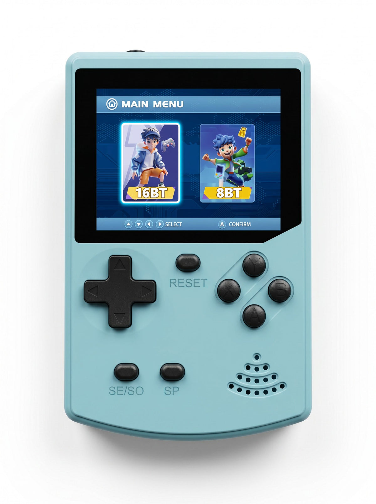 GAMINJA Handheld Game Console 300 Classic 8bit/16bit Games 2.8" HD Screen Retro Video Mini Game Console Gift for Nostalgia