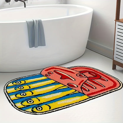VIKAMA Herring Can Rug Creative Floor Mat Kitchen Rug Doormat Welcome Mat Bathroom Mat Rug For Bedroom Carpet For Live Room Home