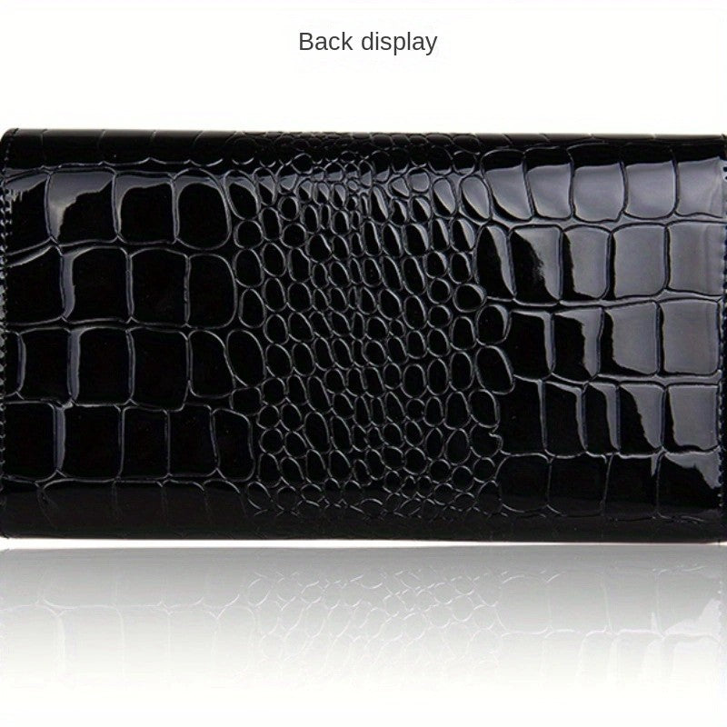 Patent leather women's clutch bag Large capacity clutch bag chain clutch bag Single shoulder straddle bag