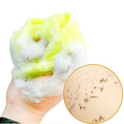1 Esponja de Banho Japonesa, Toalha de Banho Estendida, Ferramenta de Beleza, Esfoliante de Pele, Esponja de Nylon para Polimento da Pele, Esfregão de Costas para o Corpo