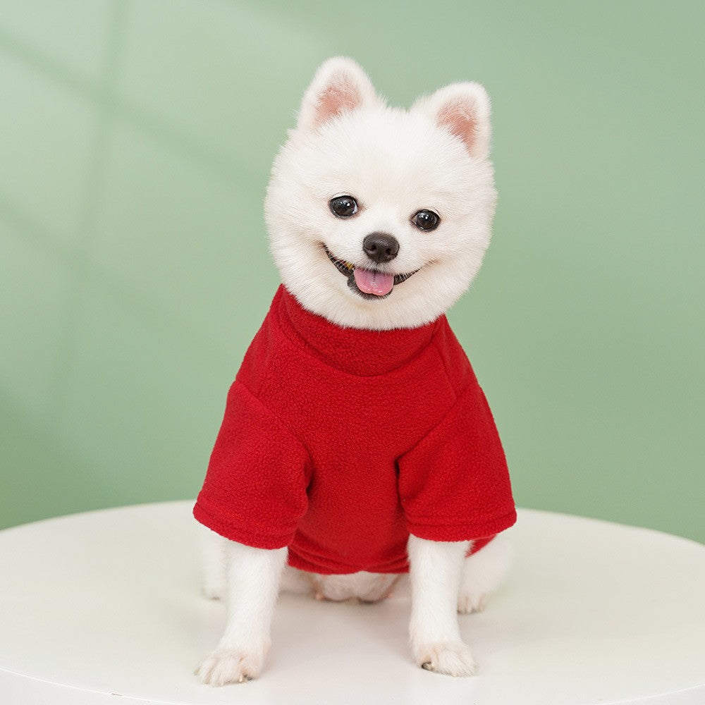 Roupas de Inverno Quentes para Cães Pequenos, Moletons de Cachorro da Moda, Blusão de Cor Sólida para Filhotes, Pulôver Macio para Gatos, Moletons para Chihuahuas e Pets