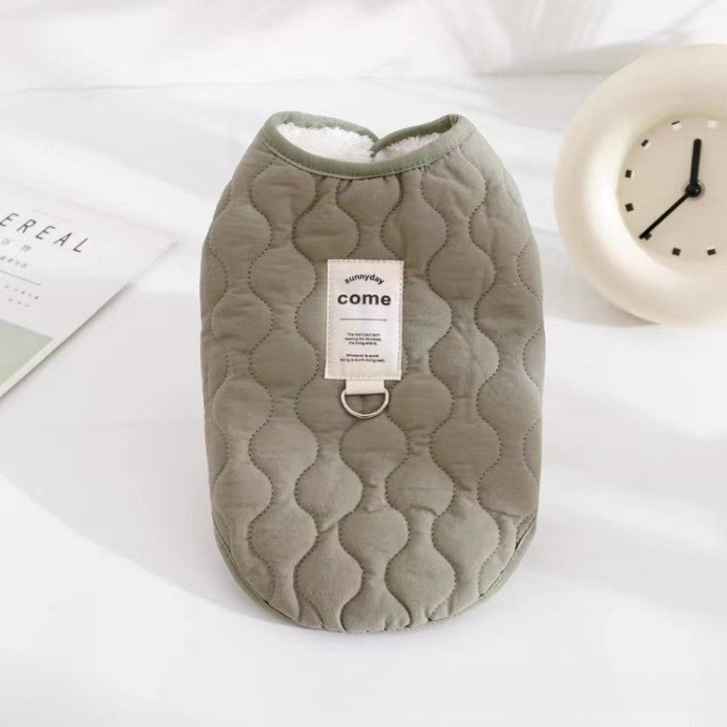 Dog Winter Warm Vest Coat Jacket with D-ring for Small Medium Dogs Puppy Vest Clothes Cotton Pet Jacket Dog Costume ??????