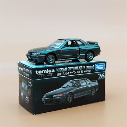TOMY Mitsubishis JDM Lancer Evo X Carros de liga leve e veículos de brinquedo Modelo de carro em miniatura em escala para crianças