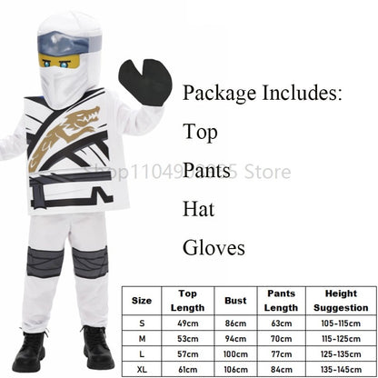 Anime Game Ninja Costumes for Boys and Girls Sets Halloween Children's Cosplay Performance Costumes Sutit