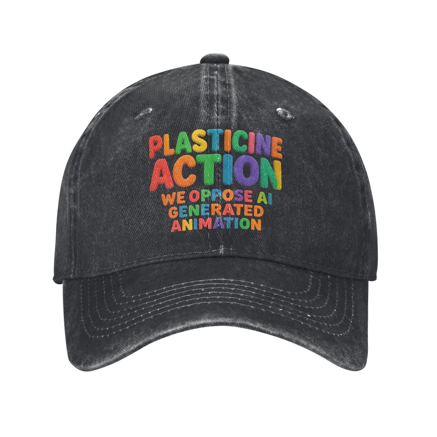 Classic Plasticine Action Baseball Caps Unisex Style Distressed Cotton Headwear Outdoor Running Golf Unstructured Soft Hat