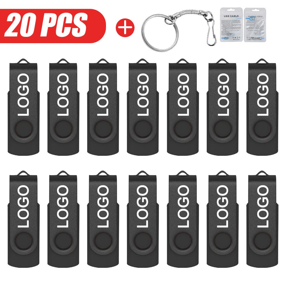 20 unidades/lote Pen Drive USB 2.0 com Logotipo Personalizado 4GB 8GB 16GB 32GB Pendrive 64GB Unidade de Memória Real Capacidade U Disk Cle Usb
