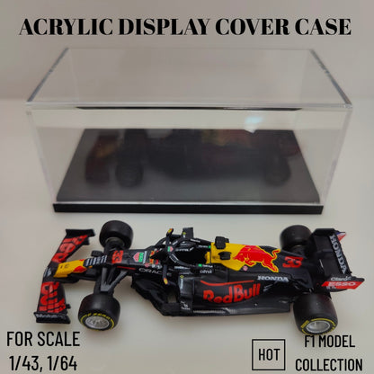 Escala 1:43 1:64 Estojo Rígido de Acrílico Caixa Expositora para Bburago Spark Minichamps F1 Modelo de Carro de Fórmula 1 Miniatura de Brinquedo