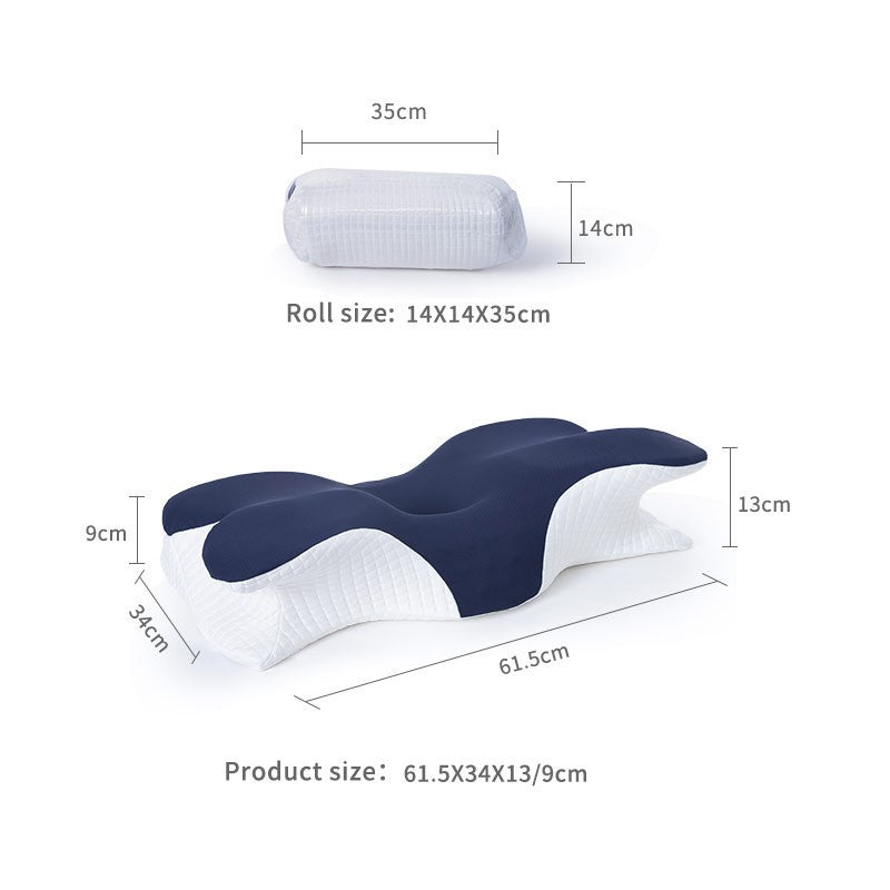 Hot Sale Butterfly Breathable Ergonomic Memory Foam Pillow Cushion