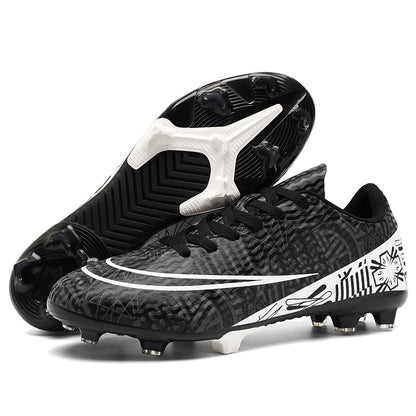 Men Soccer Shoes Adult Kids FG Football Boots Cleats Grass Training Turf Shoes Outdoor Non Slip Futsal Sneakers Unisex