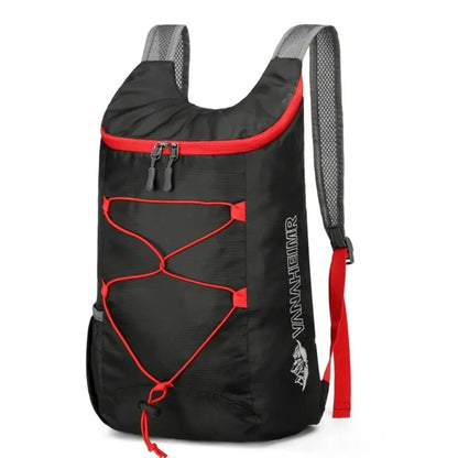 Mochila Dobrável Multifuncional para Exteriores em Nylon Impermeável de Alta Densidade Leve Bolsa Esportiva para Acampamento Caminhada Viagem