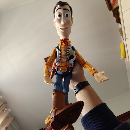Boneco Interativo Articulado Hot Disney Toy Story 20º Aniversário Woody Cowboy Jessie Anime Que Puxa Cordas para Falar Modelo Infantil Brinquedo