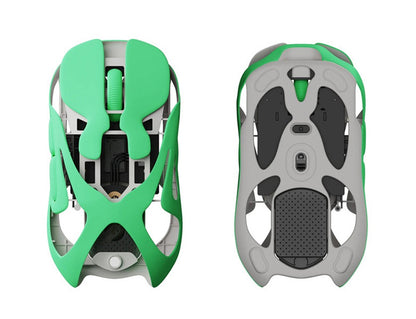 Mouse Gamer Sem Fio Angry Miao Infinity Hot-Swappable PAW3950 Dual 8K com Fio Tri-Mode Mirror Shadow